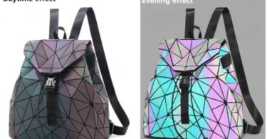 luminous geometric backpack